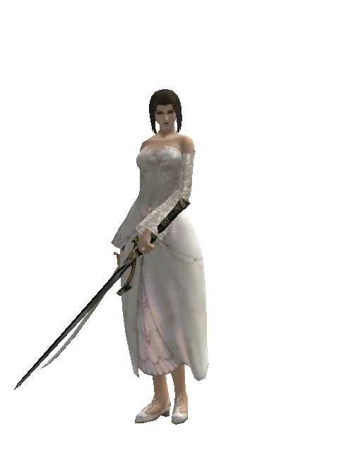 Saber*Knight's Sword on a female Human mystic, front view