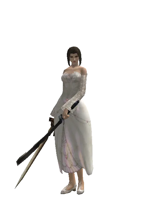 Spinebone Sword*Crimson Sword on a female Human mystic, front view