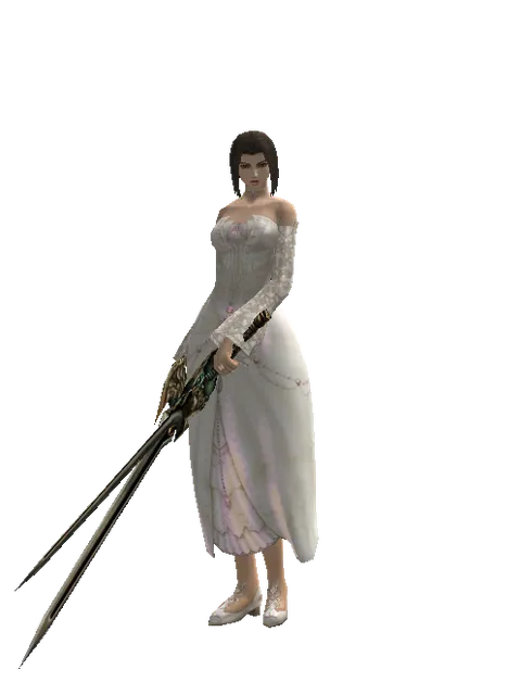Sword of Delusion*Sword of Delusion on a female Human mystic, front view