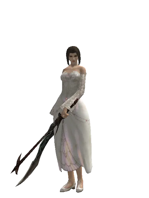 Sword of Limit*Sword of Nightmare on a female Human mystic, front view