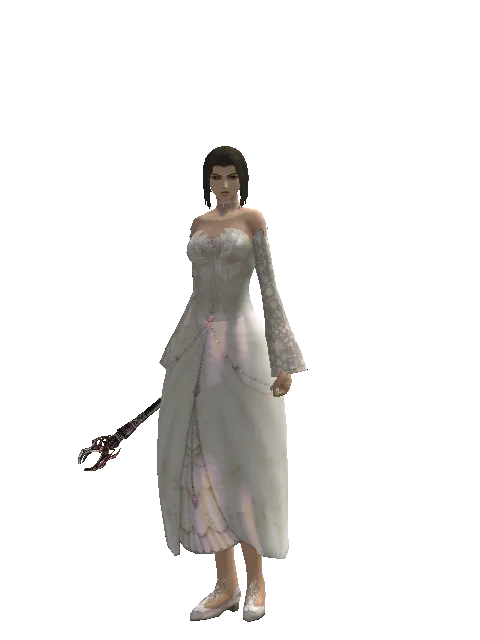 Heathen's Book on a female Human mystic, front view