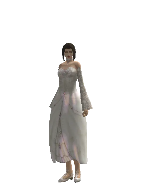 Hex Doll on a female Human mystic, front view