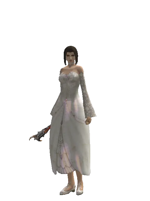 Tome of Blood on a female Human mystic, front view
