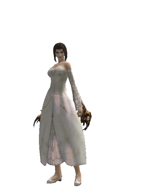 Vesper Fists on a female Human mystic, front view