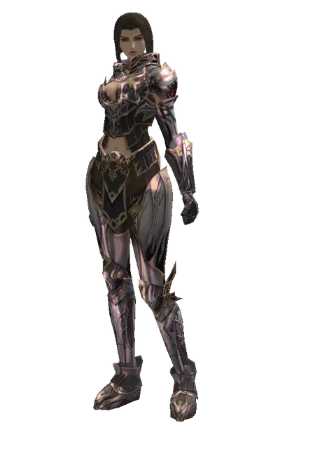 Apella (heavy armor) on a female Human mystic, front view
