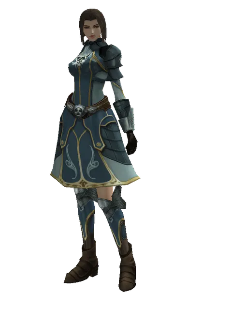 Clan Oath Set - Heavy on a female Human mystic, front view