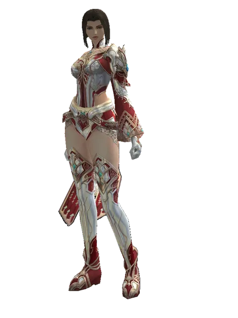 Dynasty Platinum [Bard] (heavy armor) on a female Human mystic, front view