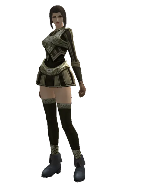 Mithril Set - Heavy on a female Human mystic, front view