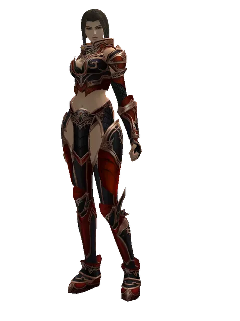 Set of Nightmare on a female Human mystic, front view