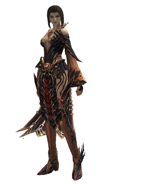 Vesper Set - Heavy on a female Human mystic, front view