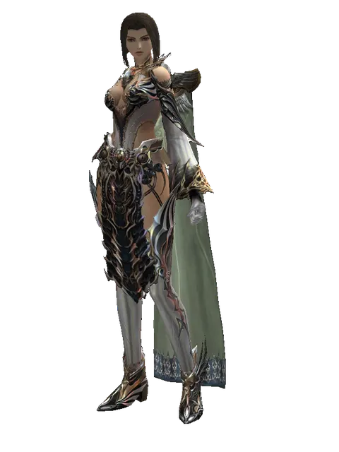 Vesper Set - Heavy on a female Human mystic, front view