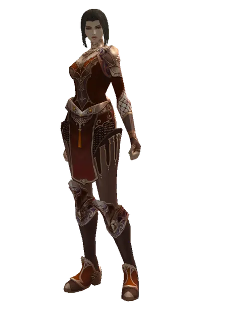 Leather Set of Nightmare on a female Human mystic, front view