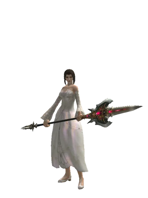 Vesper Pole on a female Human mystic, front view