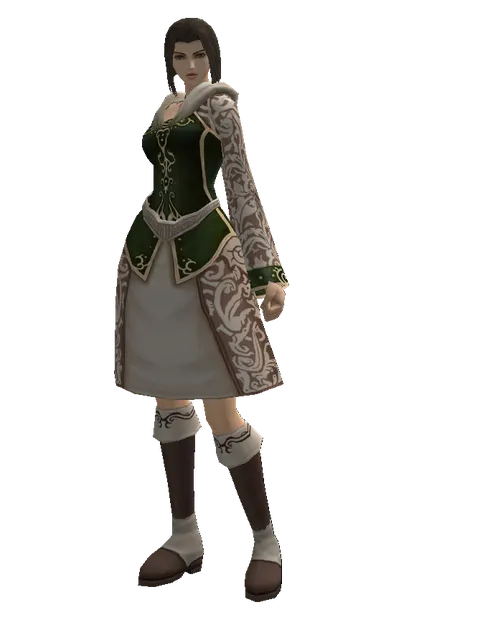 Divine Set on a female Human mystic, front view