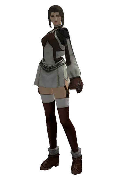 Set of Knowledge on a female Human mystic, front view