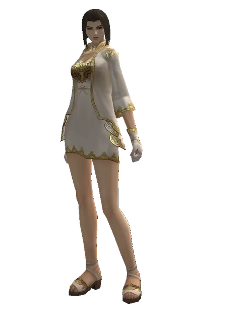 Majestic Robe Set on a female Human mystic, front view