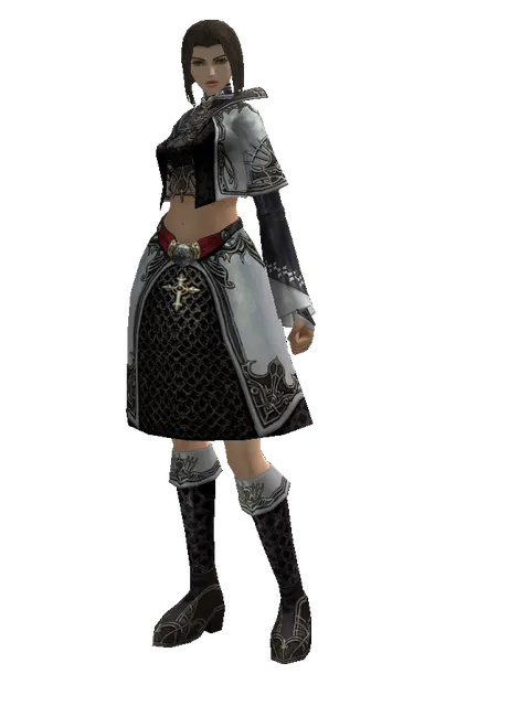 Tallum Set on a female Human mystic, front view
