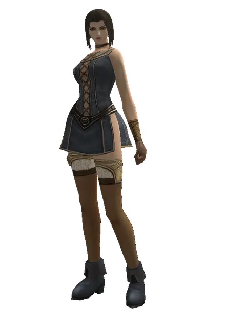 No Name (robe) on a female Human mystic, front view