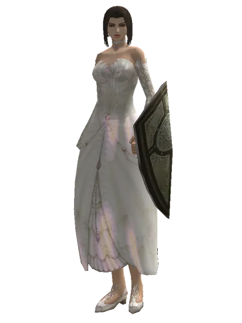 Dream Shield on a female Human mystic, front view