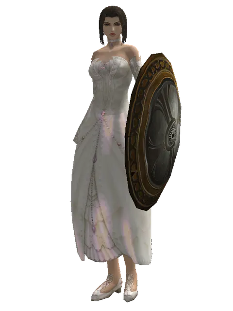 Mia Shield on a female Human mystic, front view