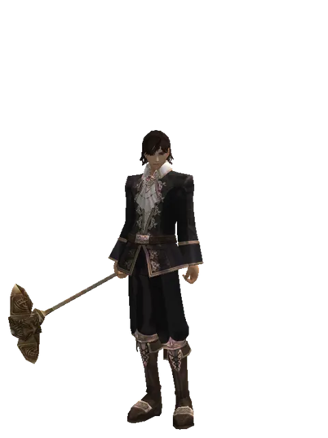 Doom Hammer on a male Human mystic, front view