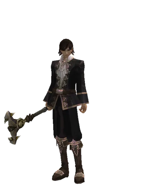 Elrokian Trap on a male Human mystic, front view