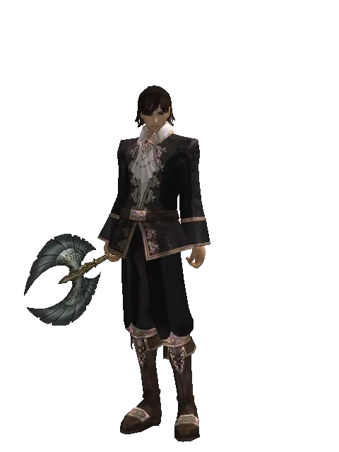 Elysian on a male Human mystic, front view
