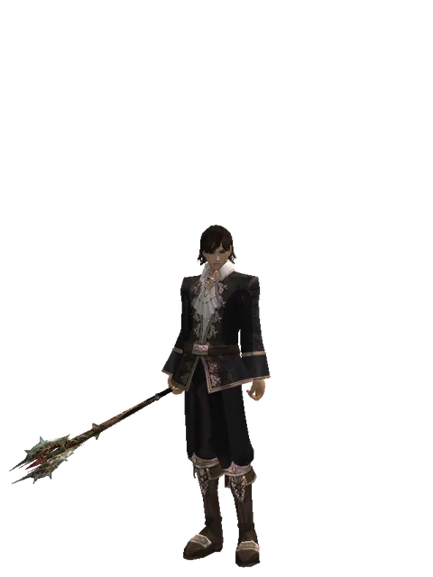 Icarus Hall on a male Human mystic, front view