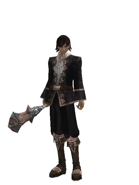 Kaim Vanul's Bones on a male Human mystic, front view
