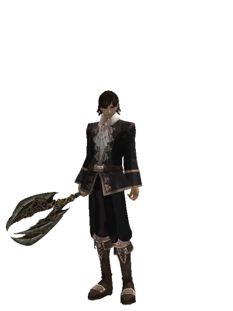 Mace of the Underworld on a male Human mystic, front view