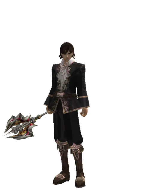 Vesper Blunt on a male Human mystic, front view