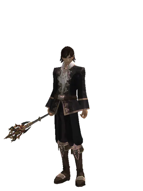 Vesper Mage Blunt on a male Human mystic, front view