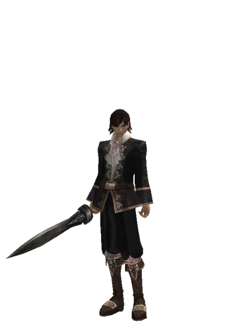 Gladius on a male Human mystic, front view