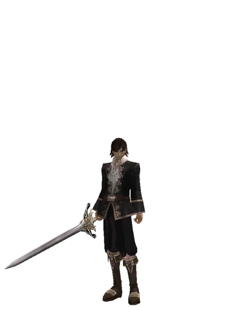 Infinity Blade on a male Human mystic, front view