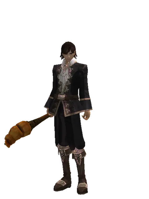 Pumpkin Transformation Stick - 30-day limited period on a male Human mystic, front view