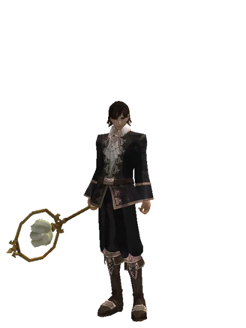 Rock Stick - 30-day limited period on a male Human mystic, front view