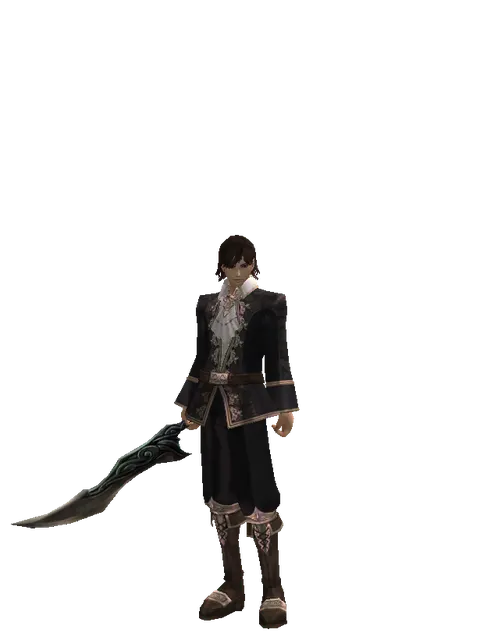 Sword of Limit on a male Human mystic, front view