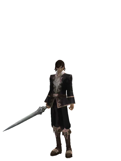 Sword of Magic Fog on a male Human mystic, front view
