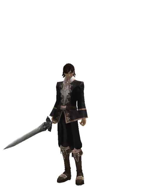Sword of Mystic on a male Human mystic, front view