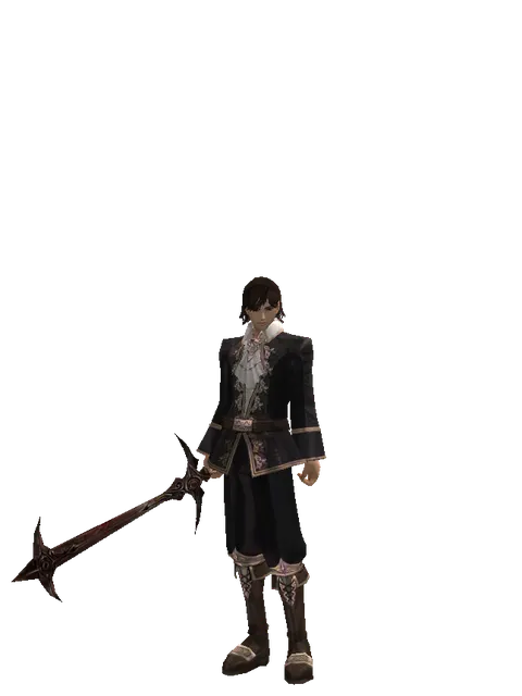 Sword of Nightmare on a male Human mystic, front view