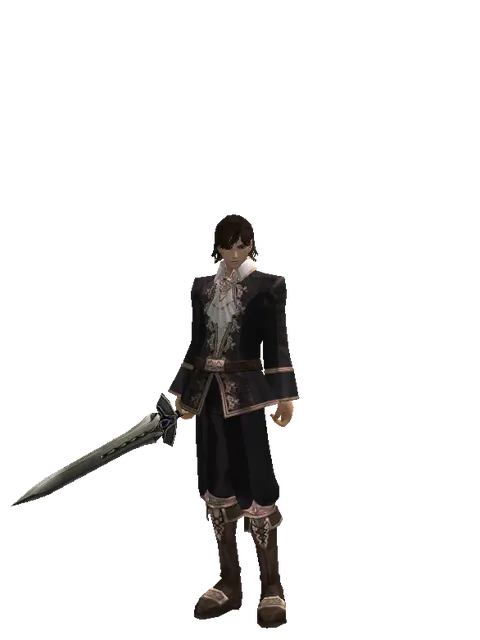 Sword of Occult on a male Human mystic, front view