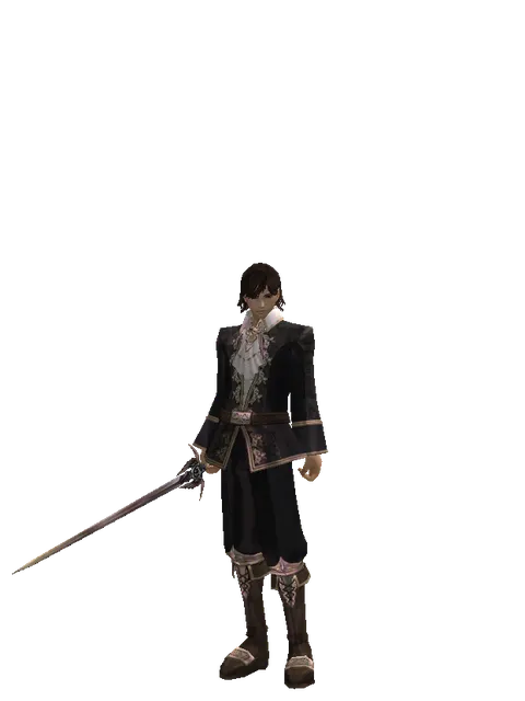 Sword of Valhalla on a male Human mystic, front view
