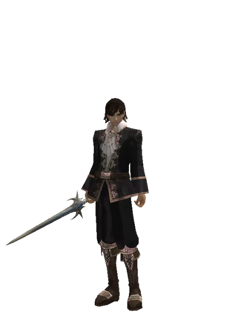Wizard's Tear on a male Human mystic, front view