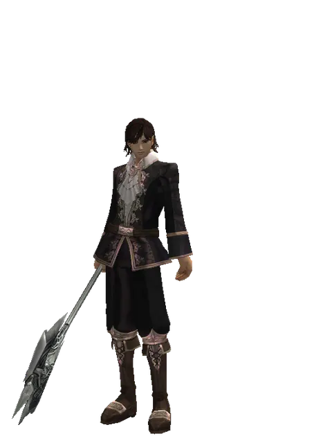 Doom Crusher on a male Human mystic, front view
