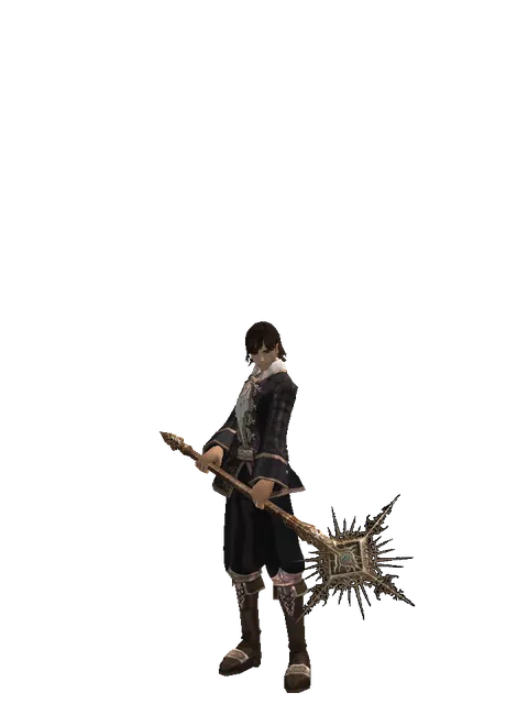 Imperial Staff on a male Human mystic, front view