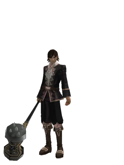 Infinity Crusher on a male Human mystic, front view