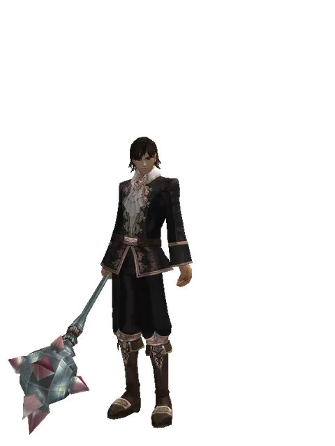Star Buster on a male Human mystic, front view