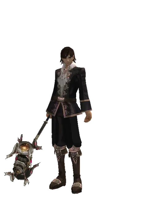 Vesper Crusher on a male Human mystic, front view