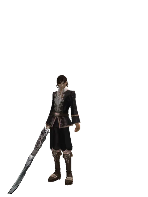 Dragon Slayer on a male Human mystic, front view