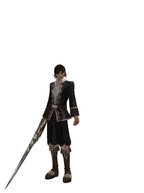 Icarus Heavy Arms on a male Human mystic, front view